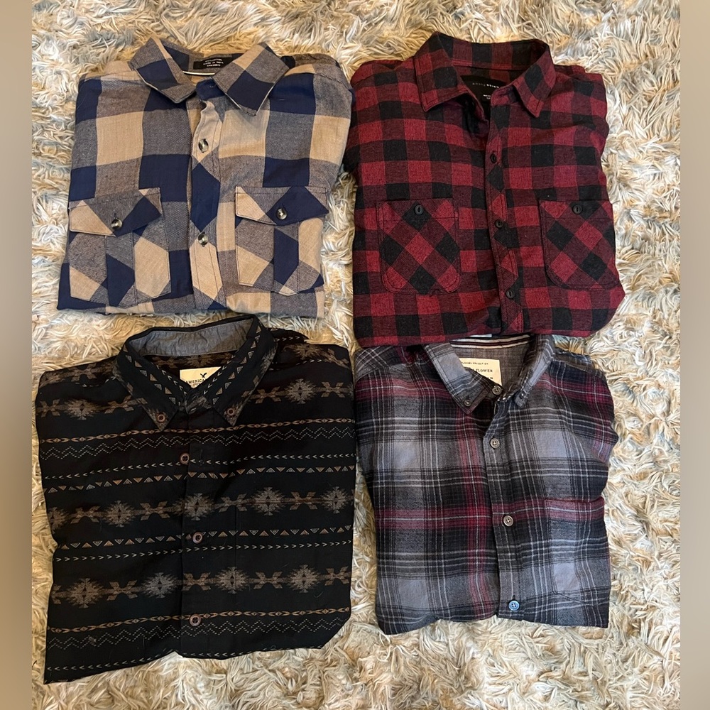 Men’s button ups flannels